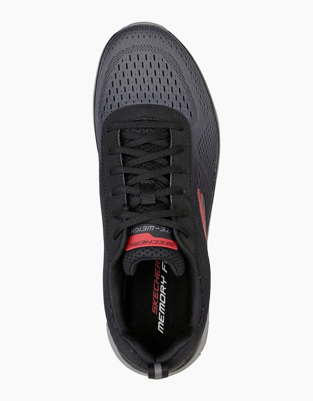 Skechers Track - Ripkent Textile Men's Black/Charcoal Trainers