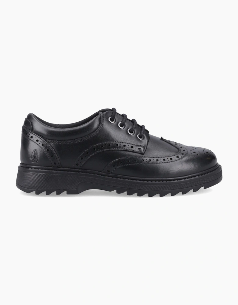 Hush Puppies Romeo Leather Black Brogues