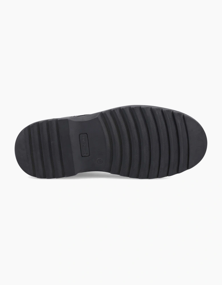 Hush Puppies Romeo Leather Black Brogues