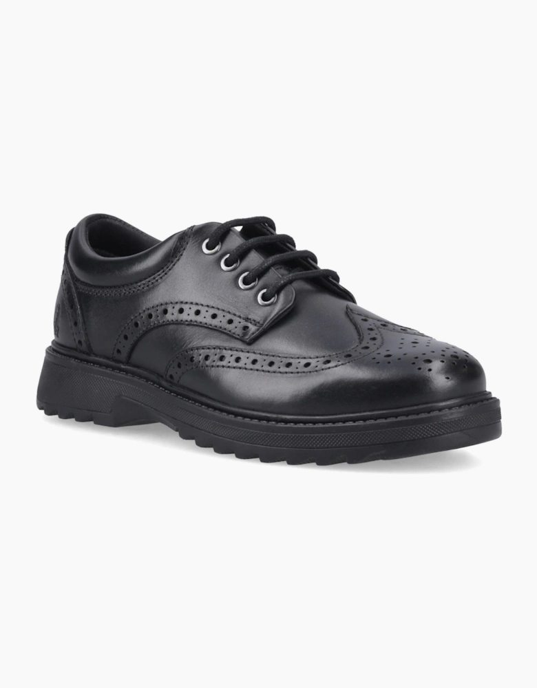 Hush Puppies Romeo Snr2 Leather Black Brogues