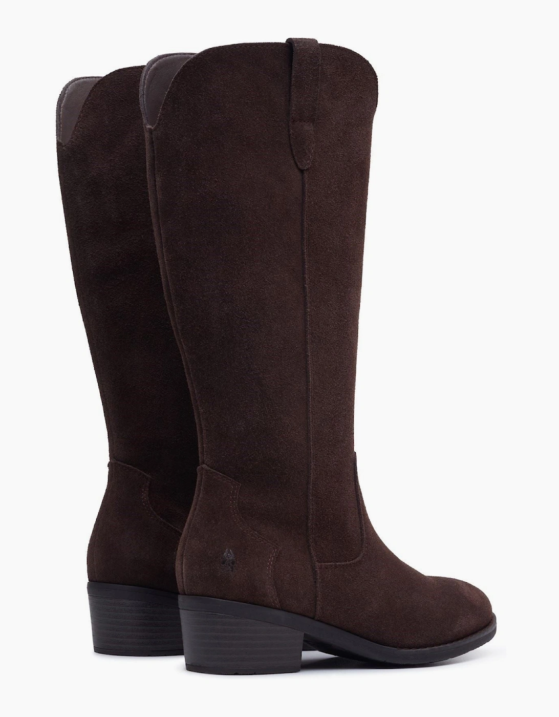 Hush Puppies Isabella Long Suede Women's Chocolate Winter Knee High Boots
