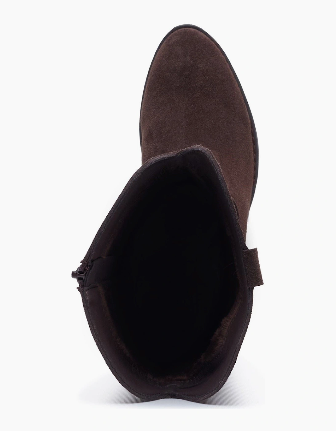 Hush Puppies Isabella Long Suede Women's Chocolate Winter Knee High Boots