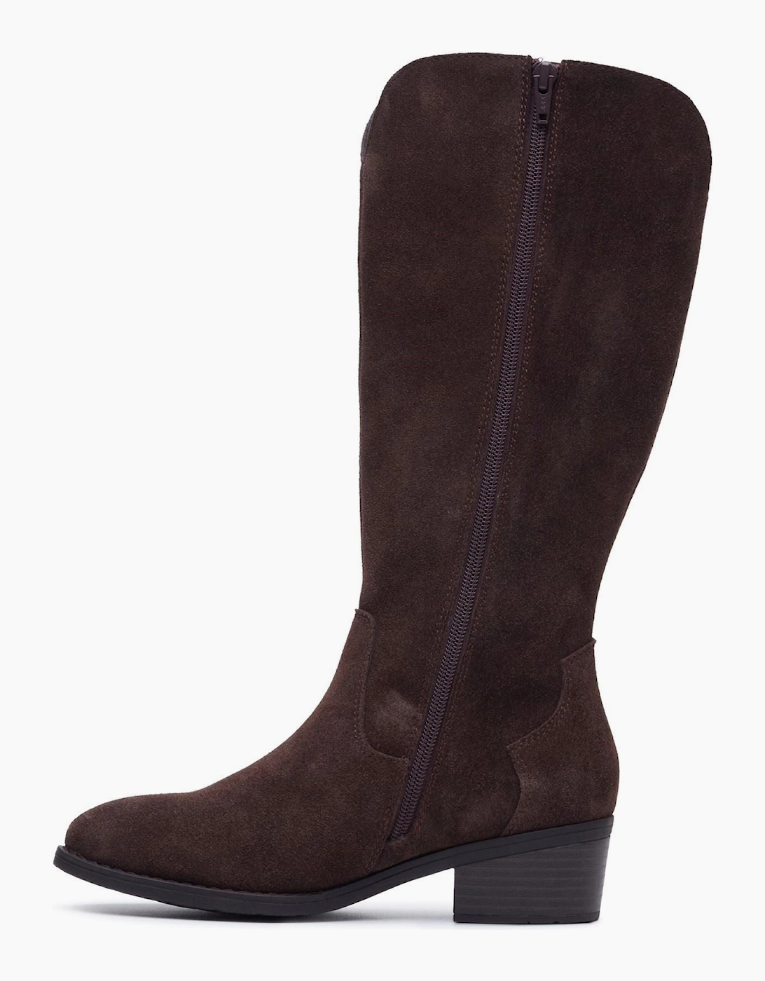 Hush Puppies Isabella Long Suede Women's Chocolate Winter Knee High Boots