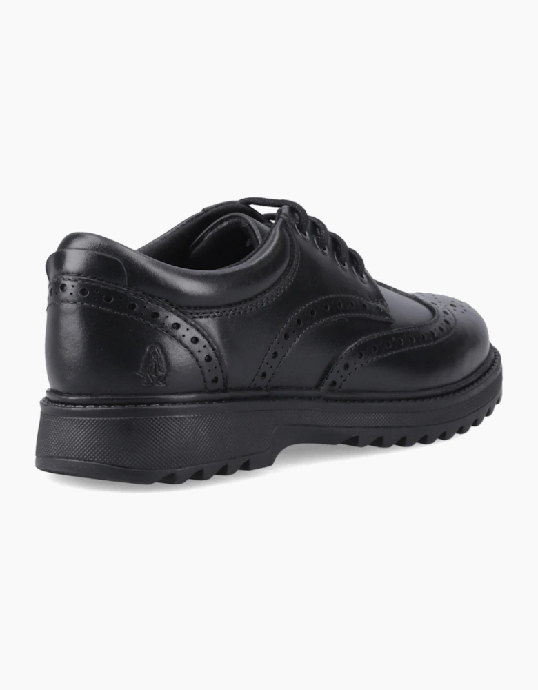 Hush Puppies Romeo Snr2 Leather Black Brogues