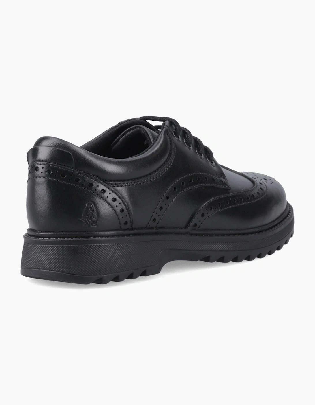 Hush Puppies Romeo Snr2 Leather Black Brogues