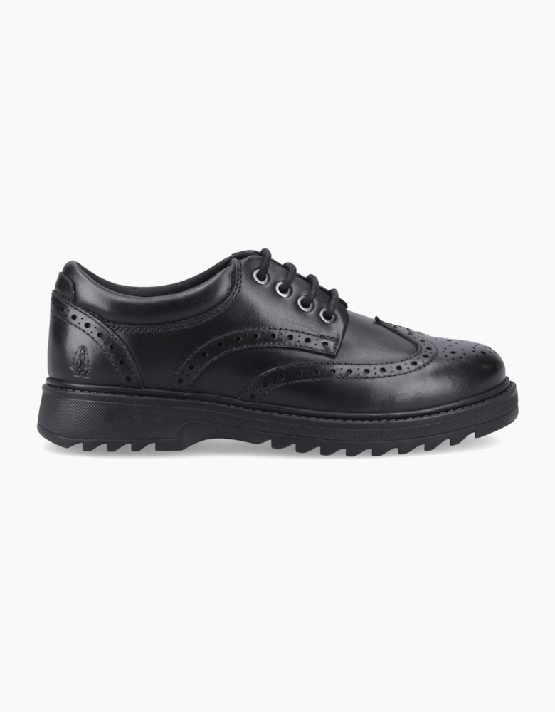Hush Puppies Romeo Snr2 Leather Black Brogues