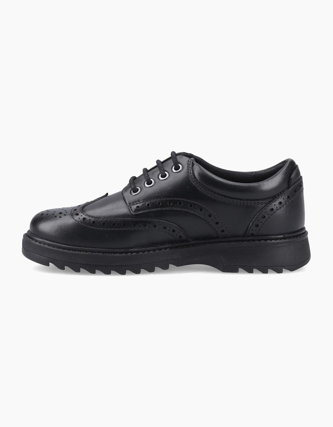 Hush Puppies Romeo Snr2 Leather Black Brogues