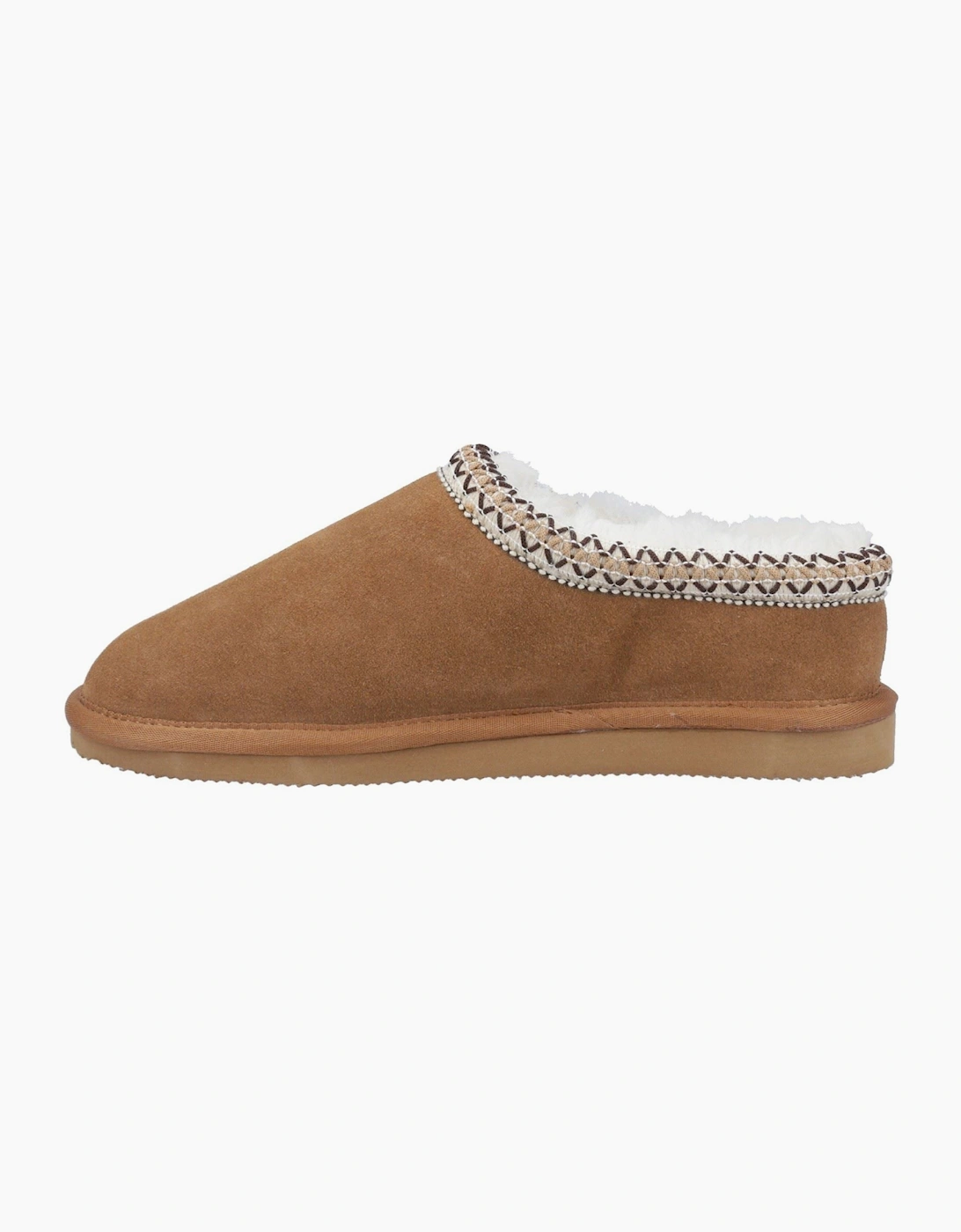 Cotswold Foxmoor Leather Women's Tan Slippers