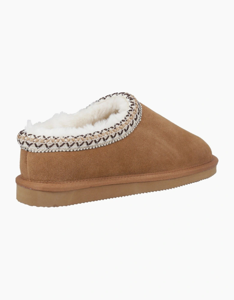 Cotswold Foxmoor Leather Women's Tan Slippers