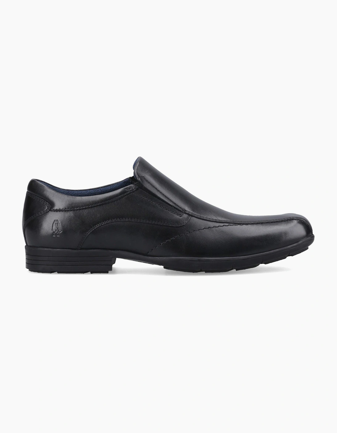 Hush Puppies Dumfries Leather Black Loafers