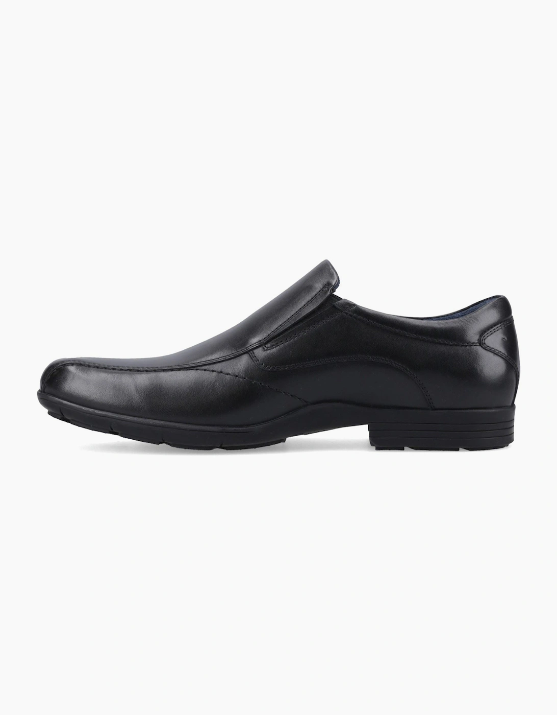 Hush Puppies Dumfries Leather Black Loafers