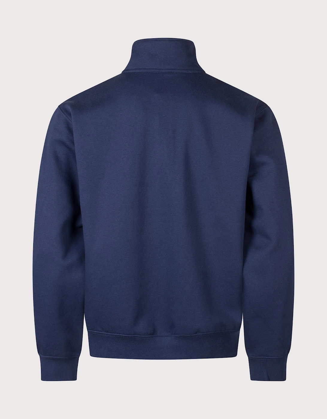 Relaxed Fit Essential Simple Dome Quarter Zip Sweatshirt