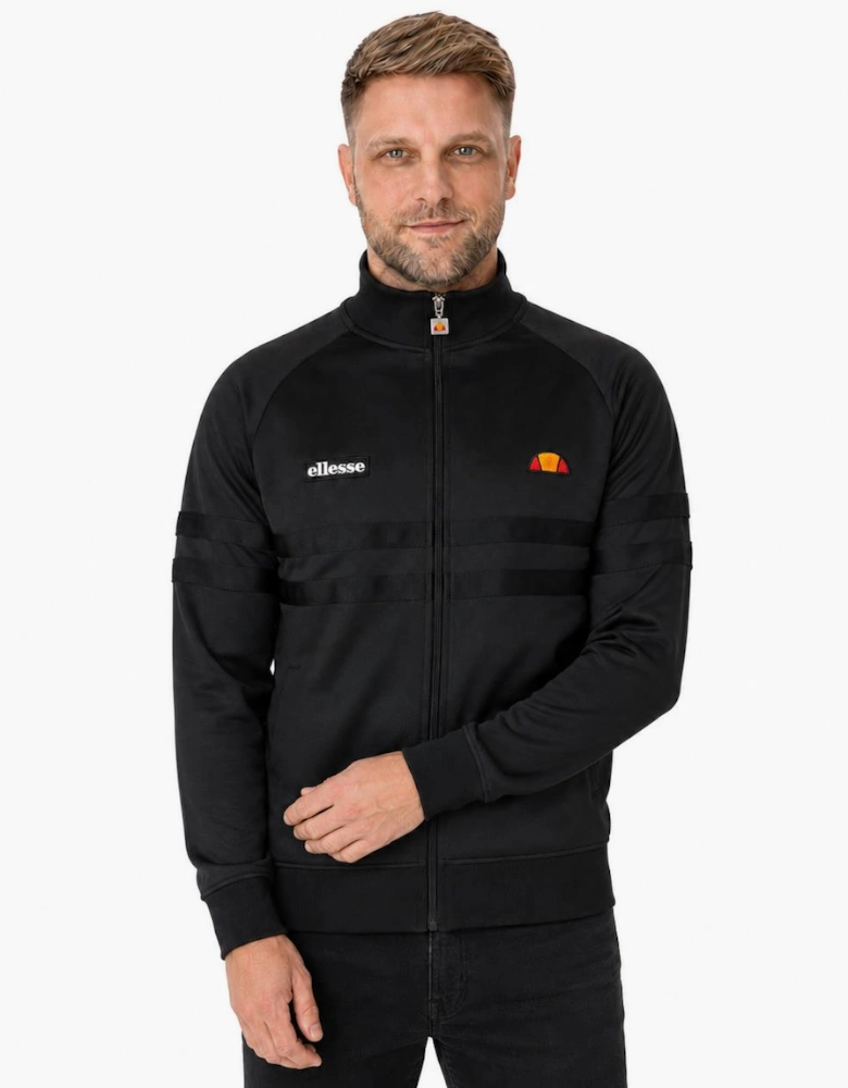 Ellesse Rimini Track Top Jacket Black Mono