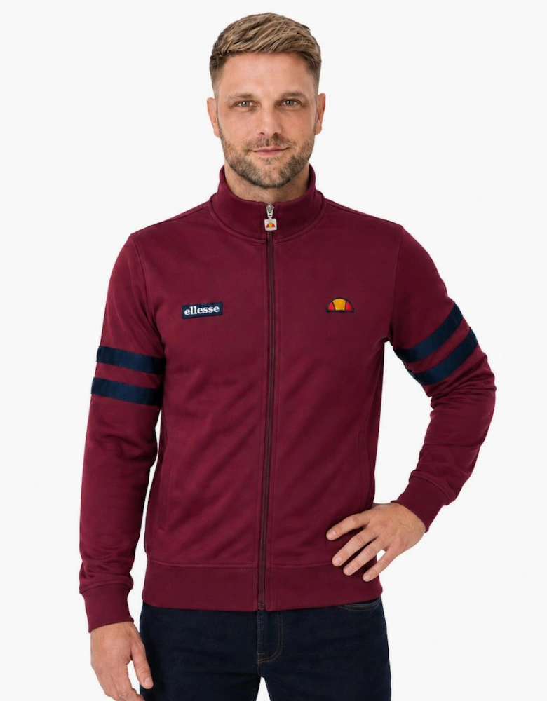 Ellesse Roma Track Top Jacket Burgundy/Navy