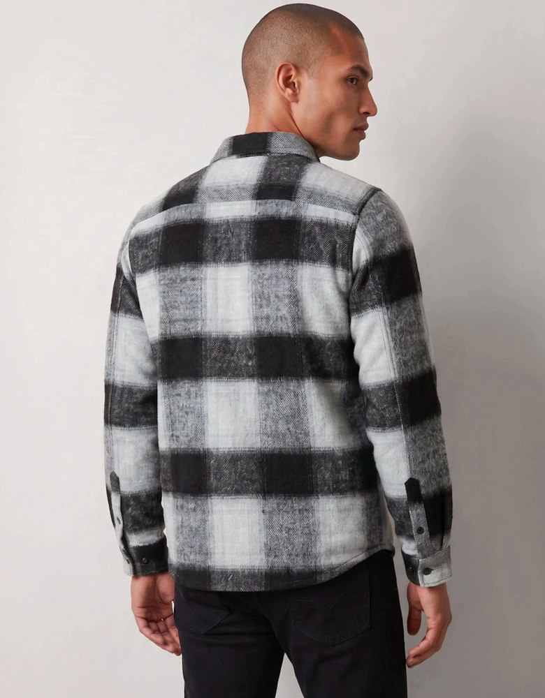 Luke 1977 Ettrick Overshirt Charcoal check