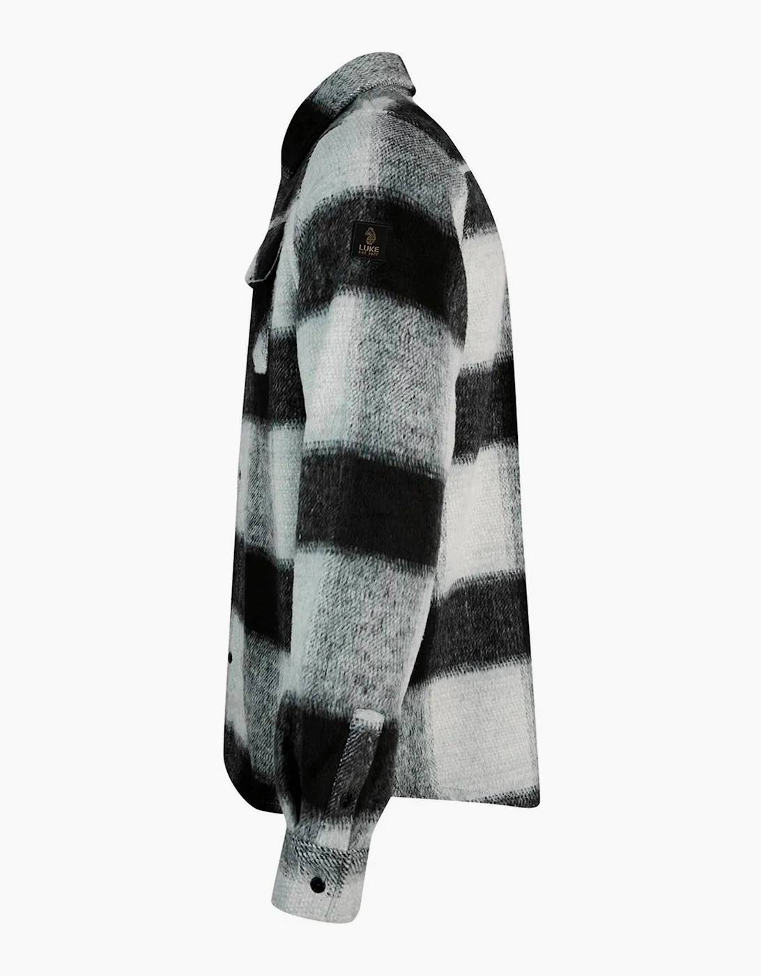 Luke 1977 Ettrick Overshirt Charcoal check