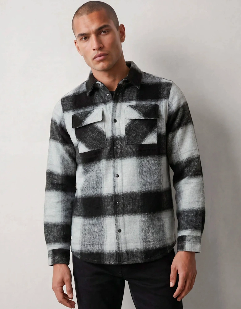 Luke 1977 Ettrick Overshirt Charcoal check