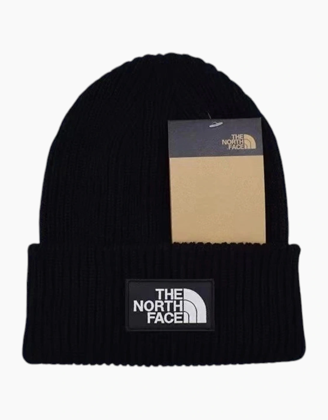 The Nort Face Hat Logo Box Cuffed Beanie Hat Unisex