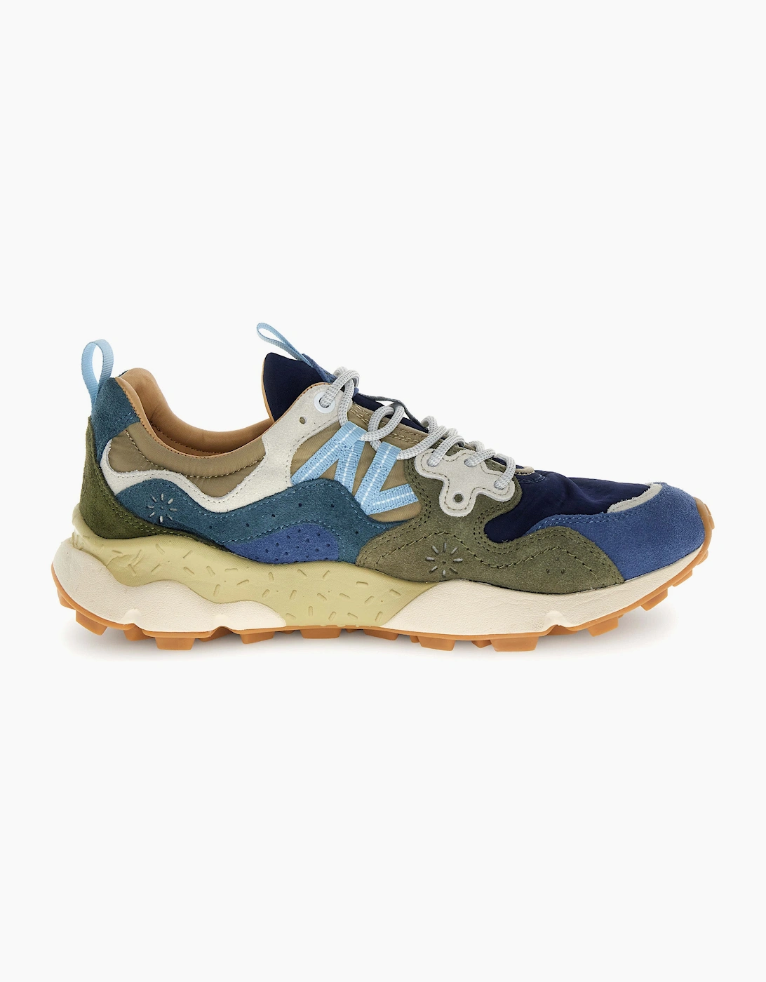Flower Mountain Men's Flower Mountain Yamano 3 Trainers - Navy Blue Kaki