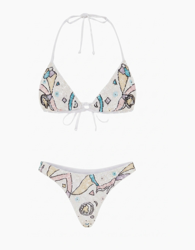Simmi White Bikini Top