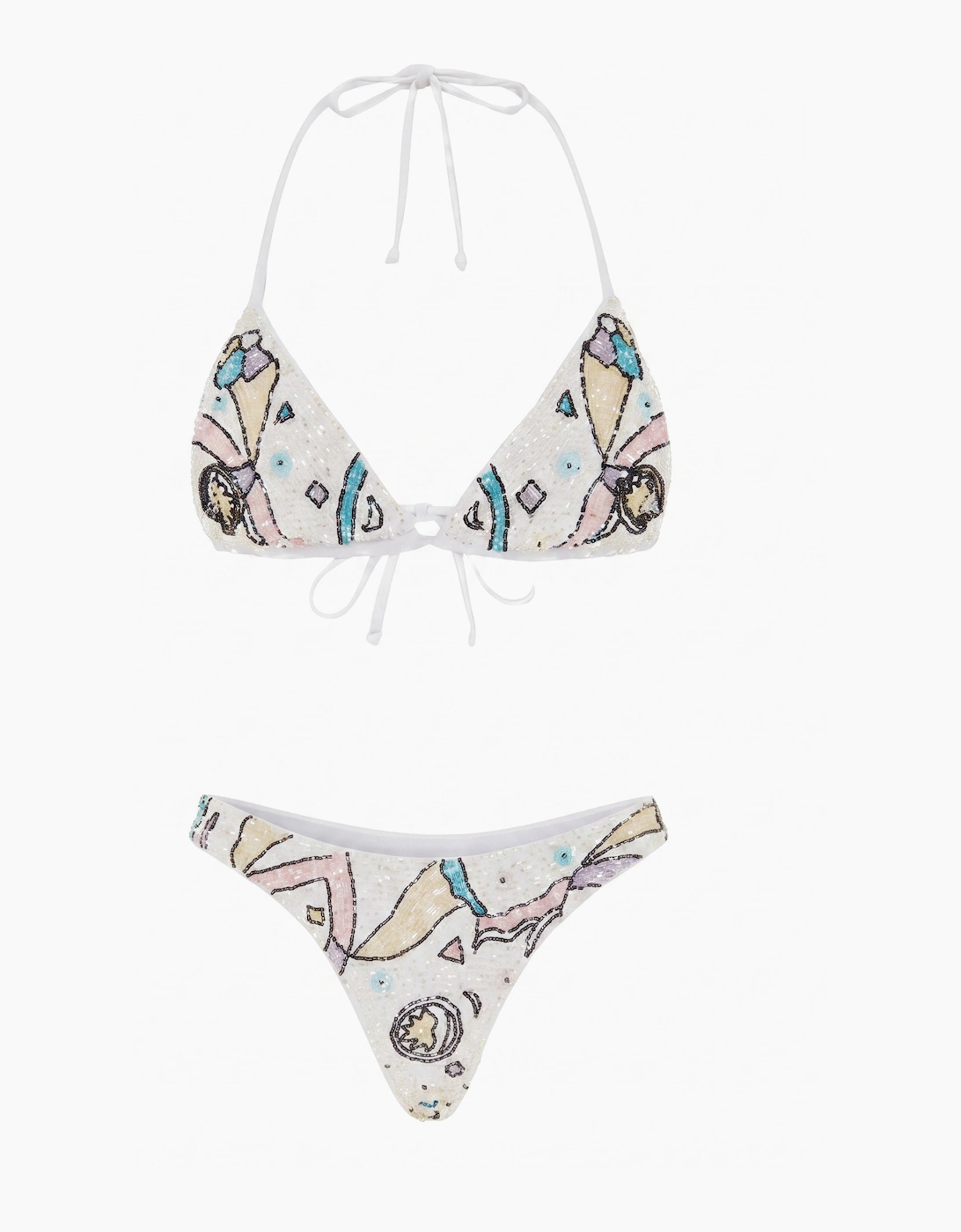 Simmi White Bikini Top