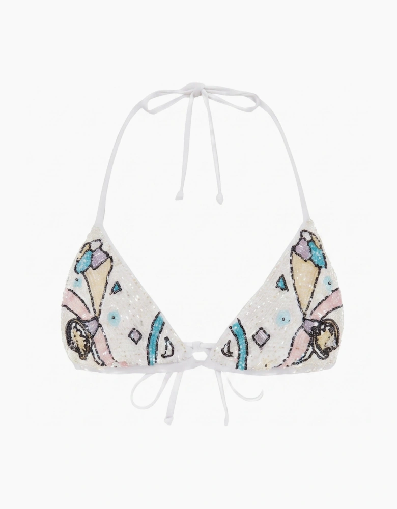 Simmi White Bikini Top