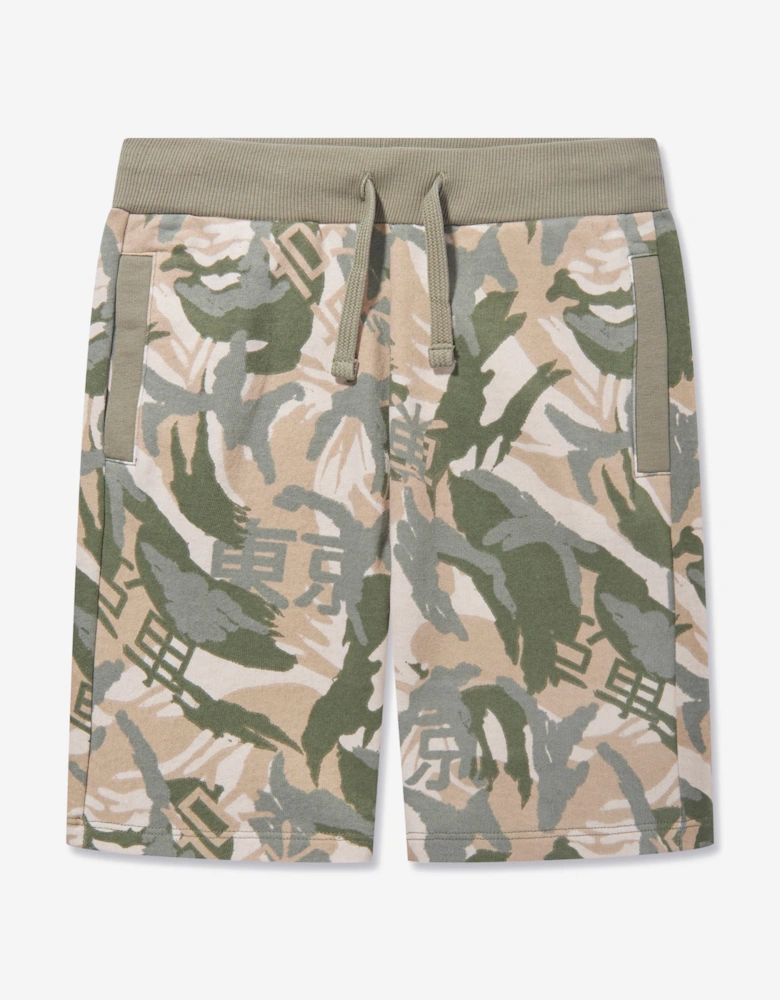 Guess Boys Desert Print Shorts in Green