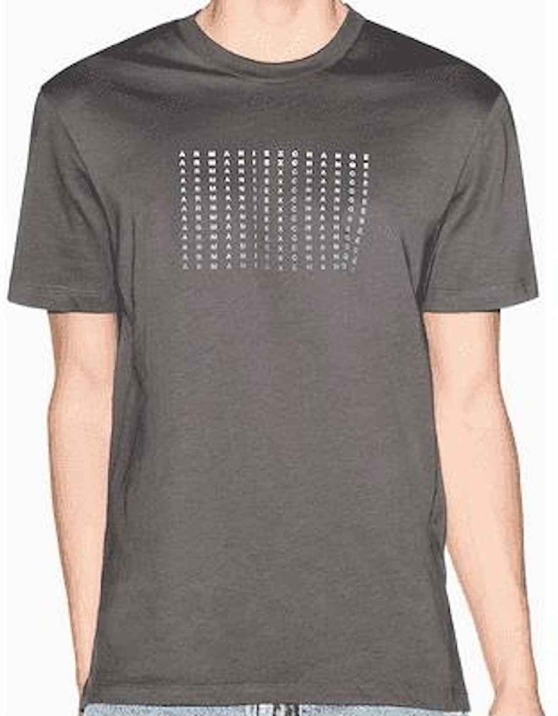 Slim Fit Repeat Logo Chimera Grey T-Shirt