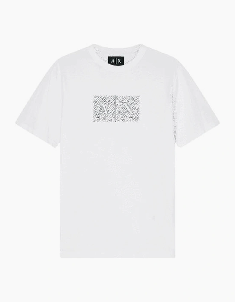 Slim Fit Outline Logo White T-Shirt