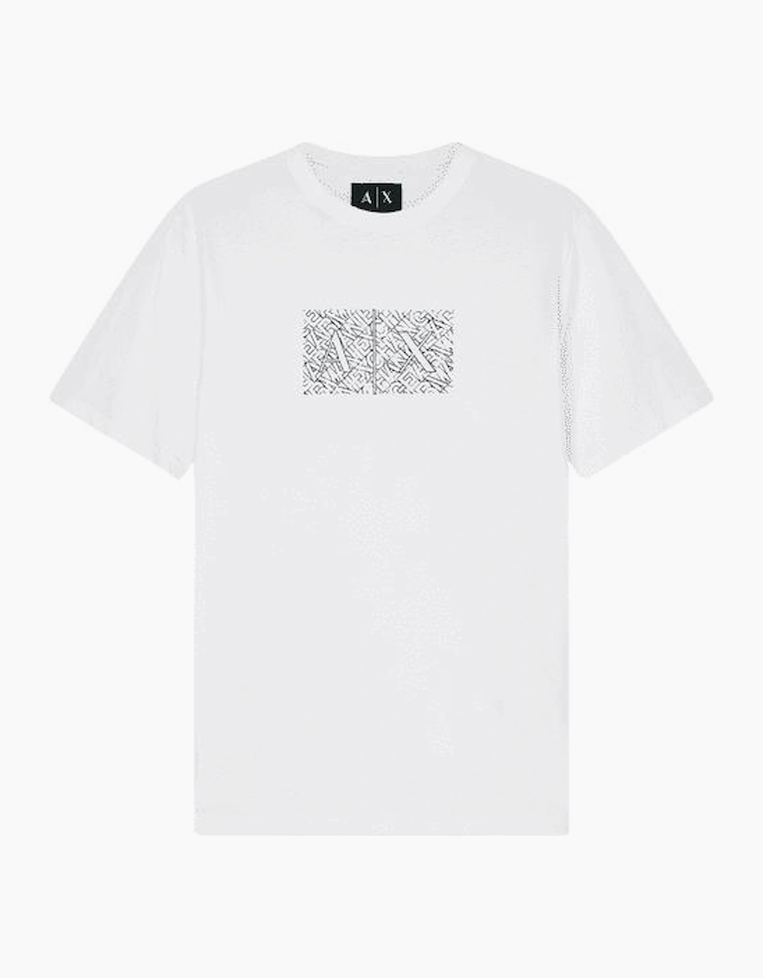 Slim Fit Outline Logo White T-Shirt