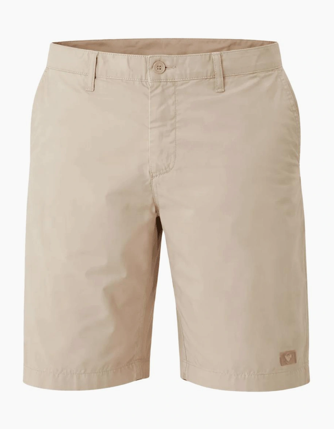 Cotton Blend Lightweight Beige Chino Shorts