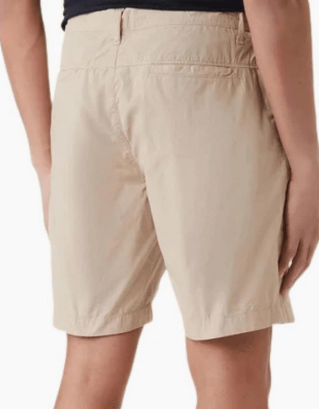 Cotton Blend Lightweight Beige Chino Shorts