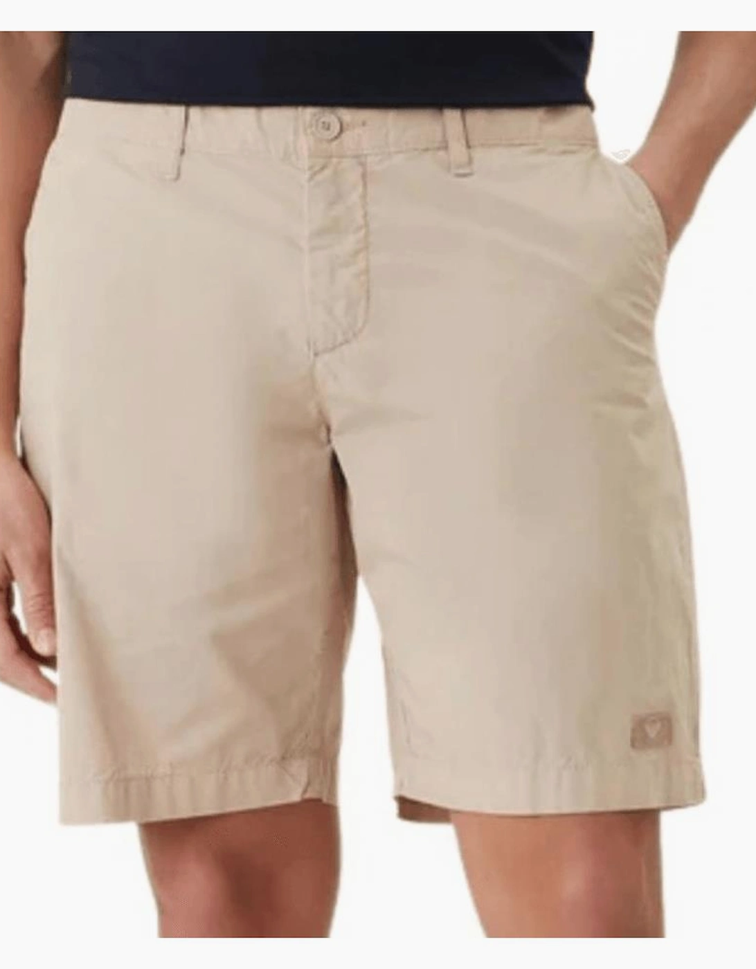 Cotton Blend Lightweight Beige Chino Shorts