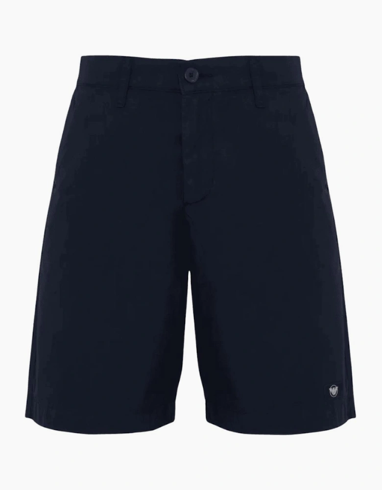 Cotton Blend Lightweight Navy Chino Shorts