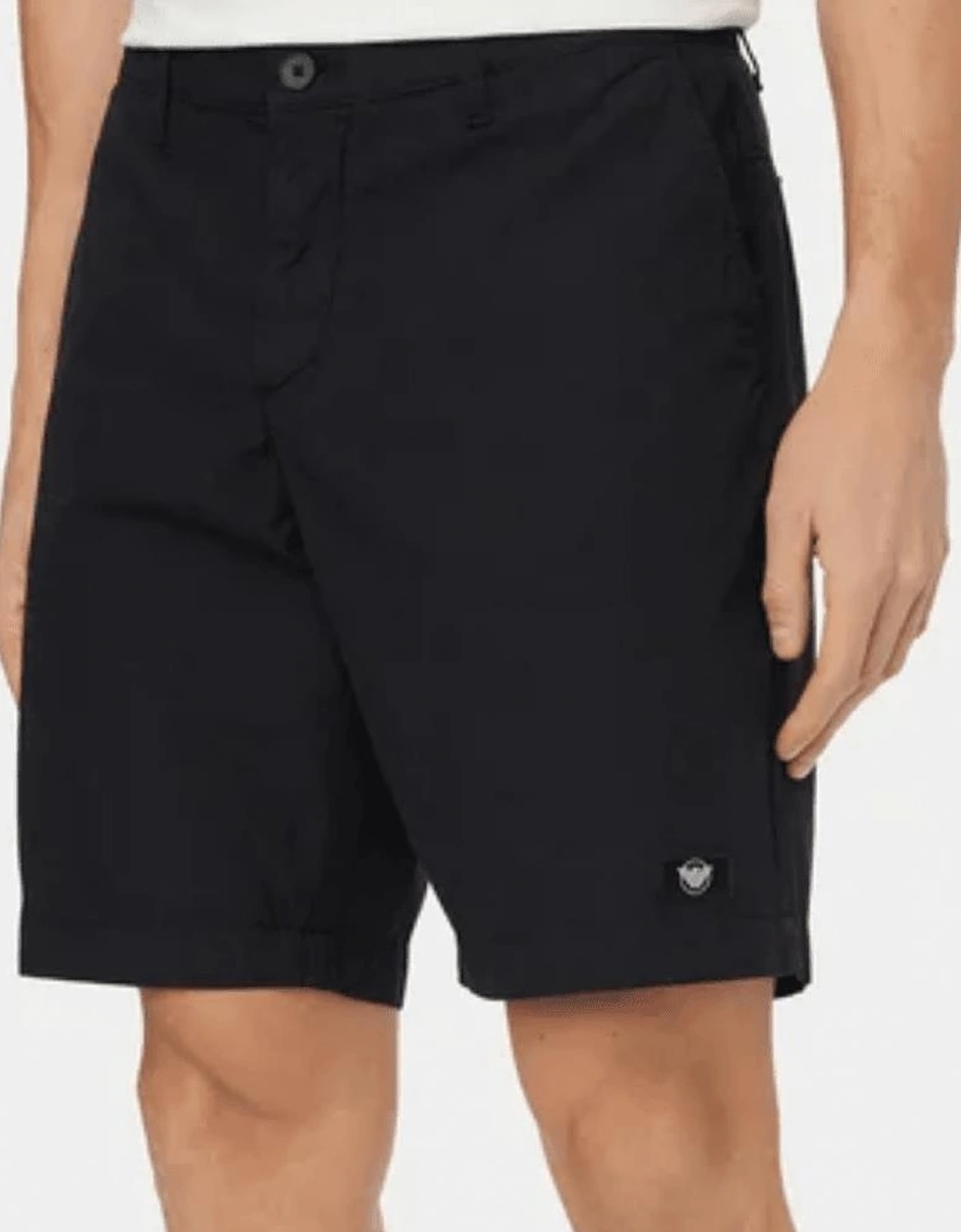 Cotton Blend Lightweight Navy Chino Shorts
