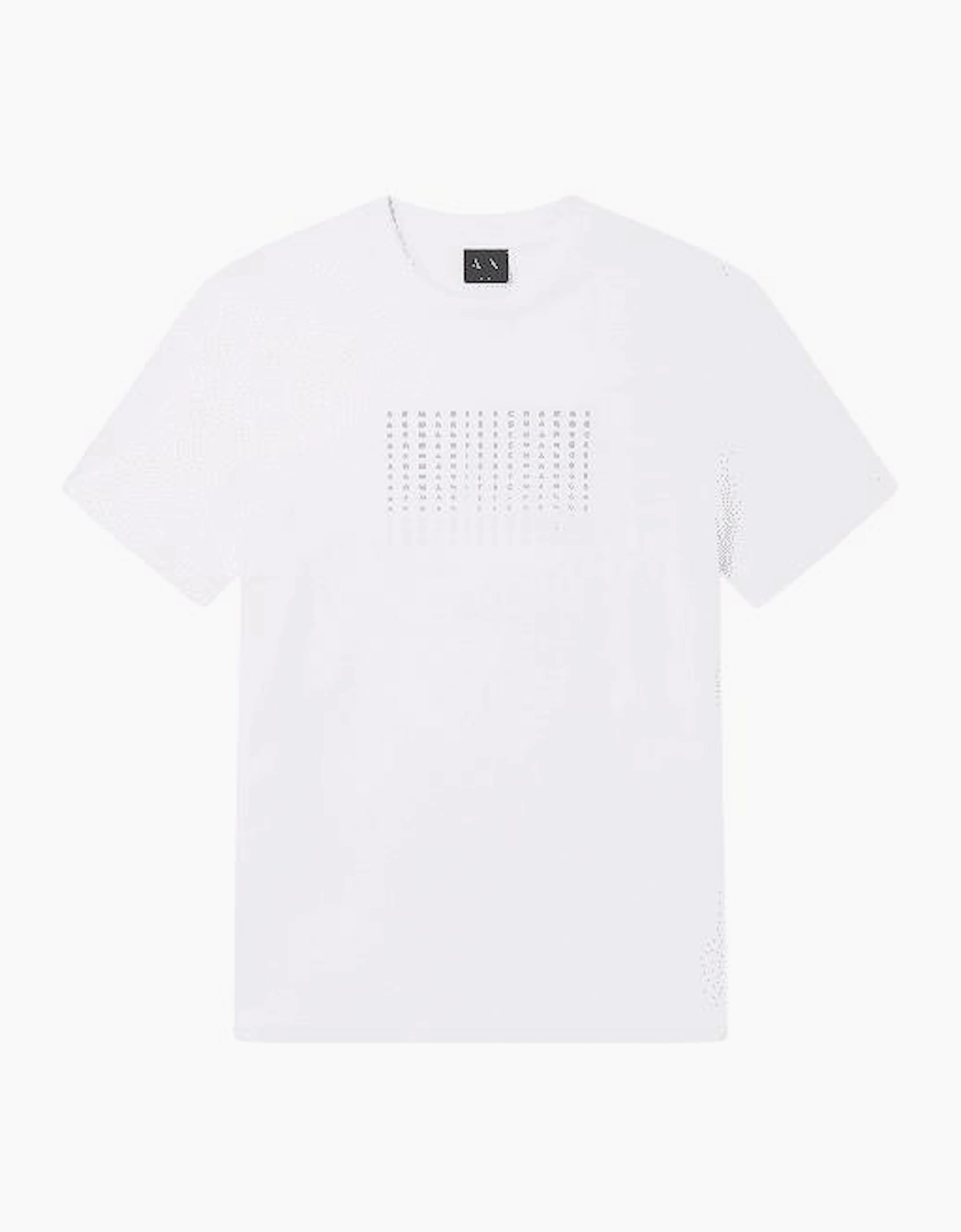 Slim Fit Repeat Logo White T-Shirt