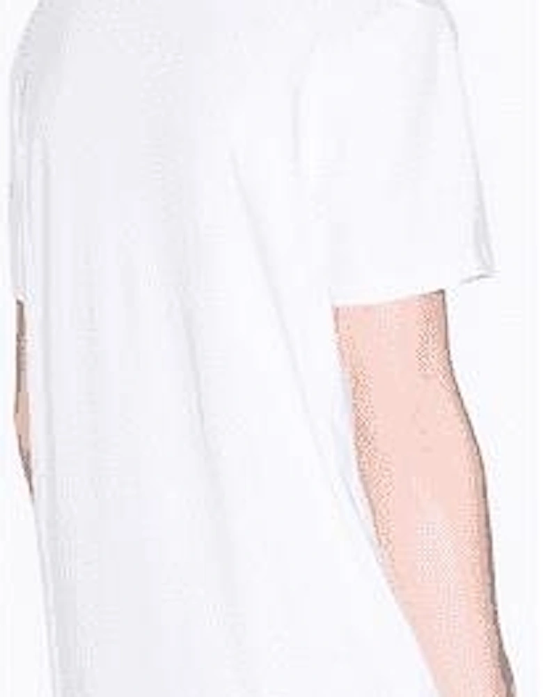 Slim Fit Repeat Logo White T-Shirt
