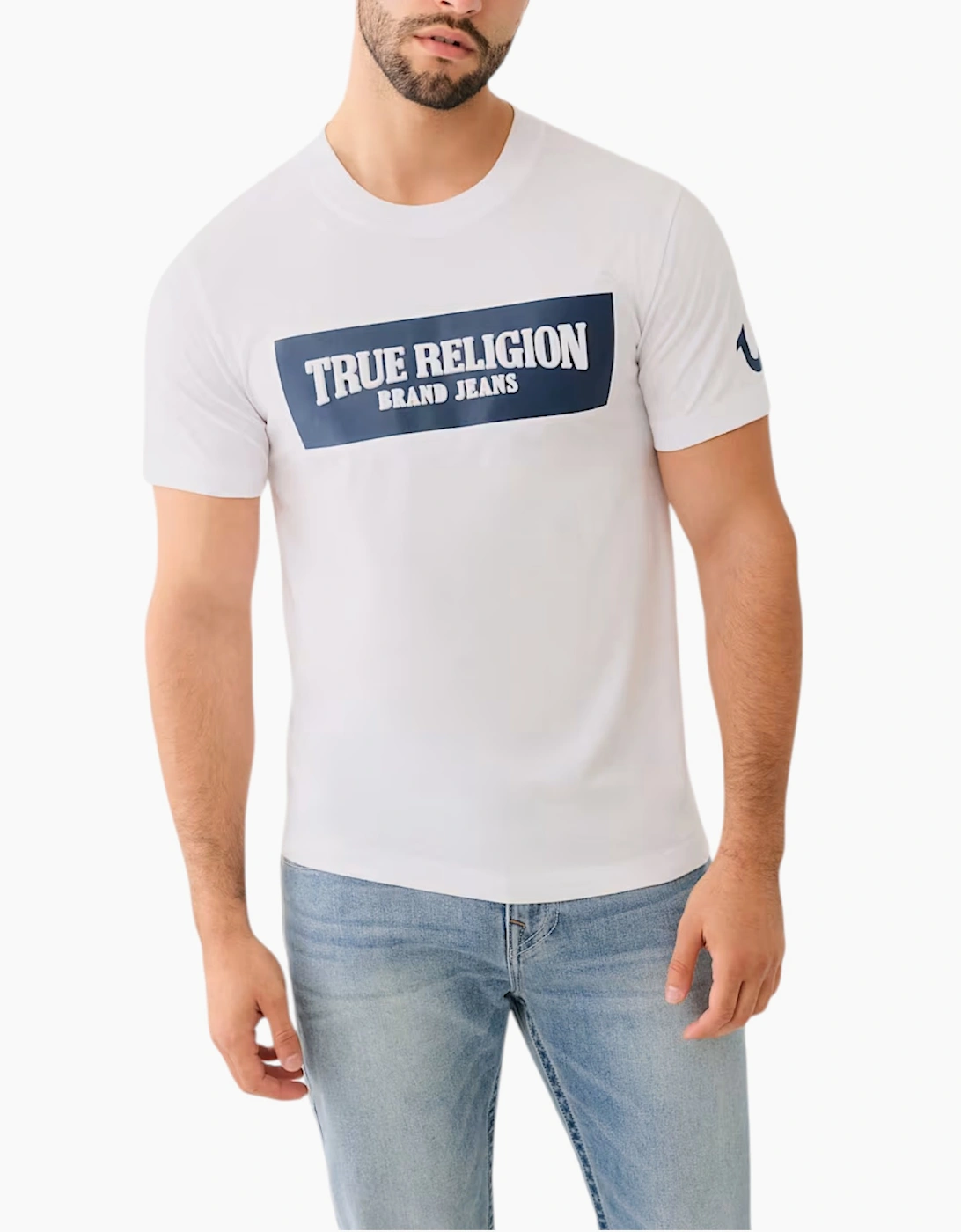 True Religion Men's True Religion 700165 Mens T Shirts Cotton Tee - White