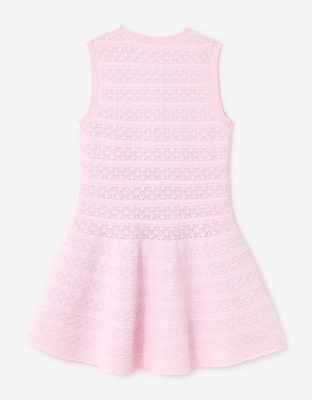 Self Portrait Girls Lace Bow Knit Dress in Pink