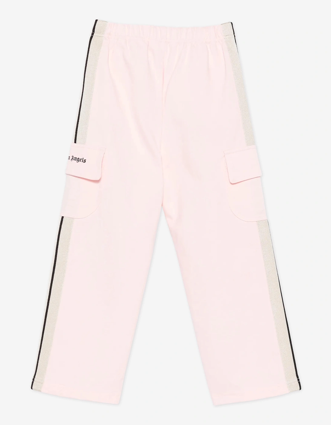 Palm Angels Girls Track Band Milan Stitch Joggers in Pink