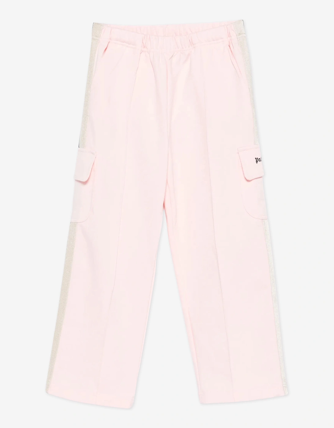 Palm Angels Girls Track Band Milan Stitch Joggers in Pink