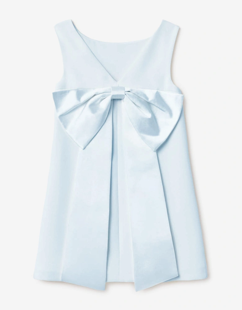 Self Portrait Girls Crepe Sequin Flower Dress in Blue