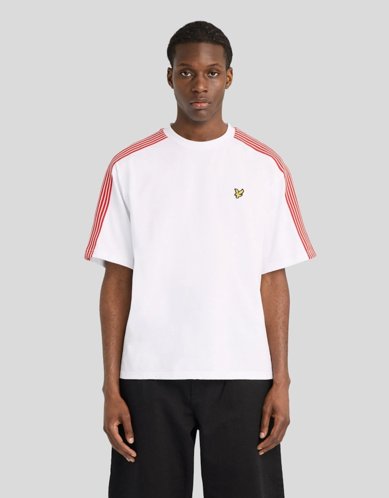 Stripe Taped Cotton T-Shirt