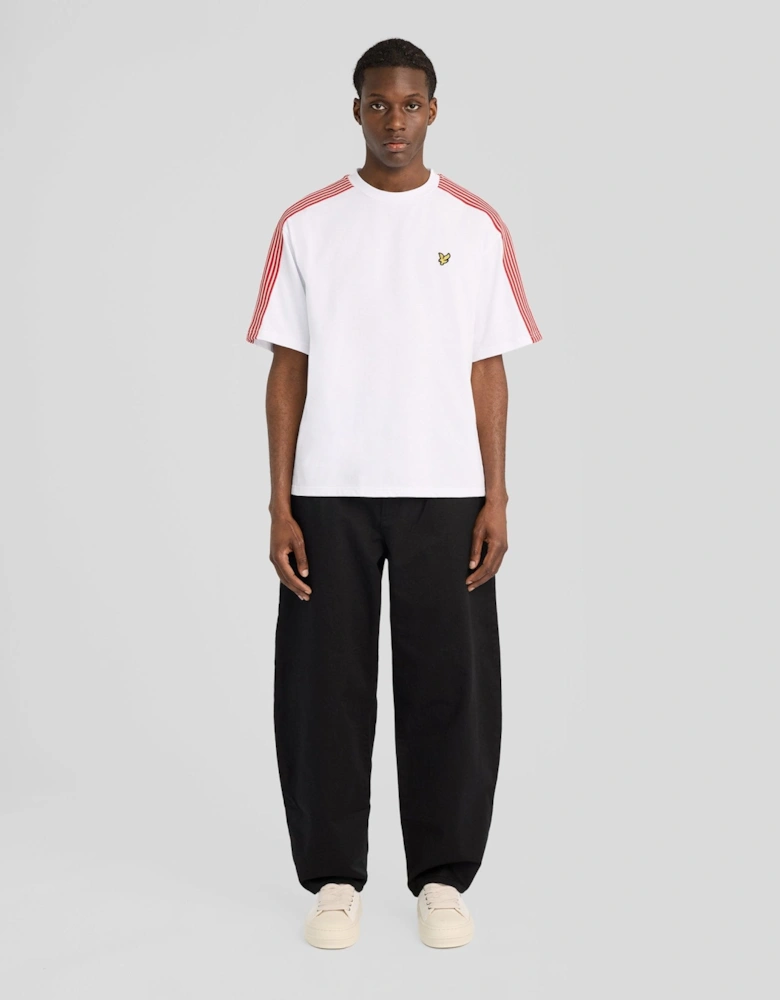Stripe Taped Cotton T-Shirt