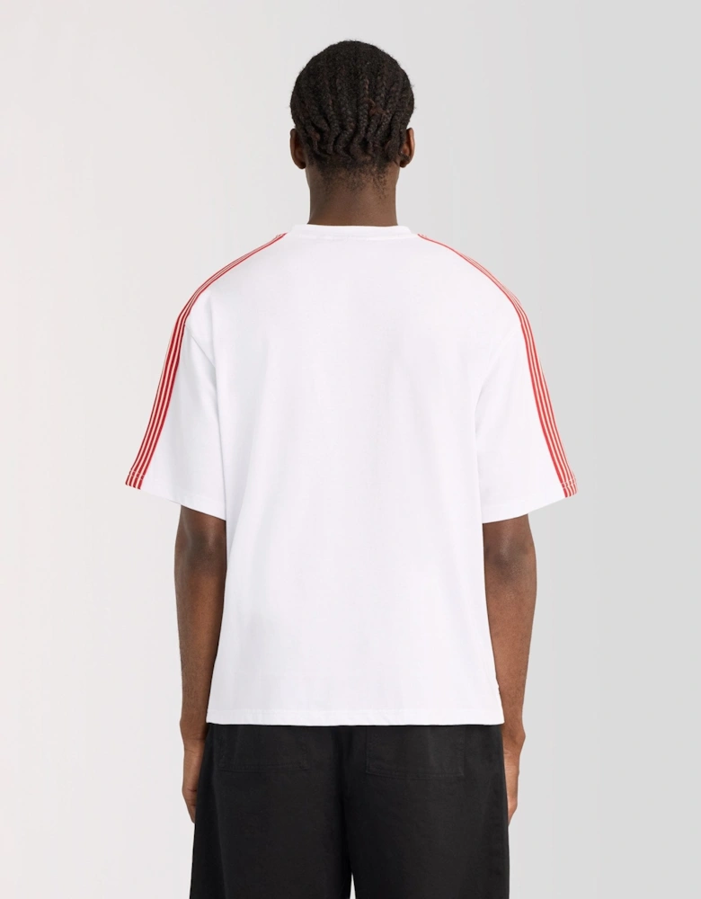 Stripe Taped Cotton T-Shirt