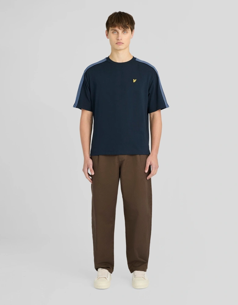 Stripe Taped Cotton T-Shirt