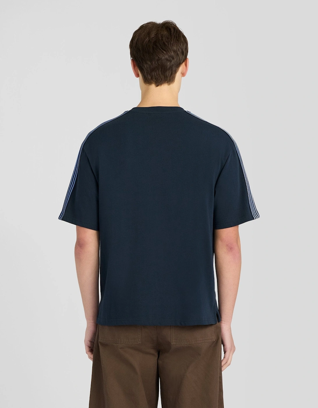 Stripe Taped Cotton T-Shirt