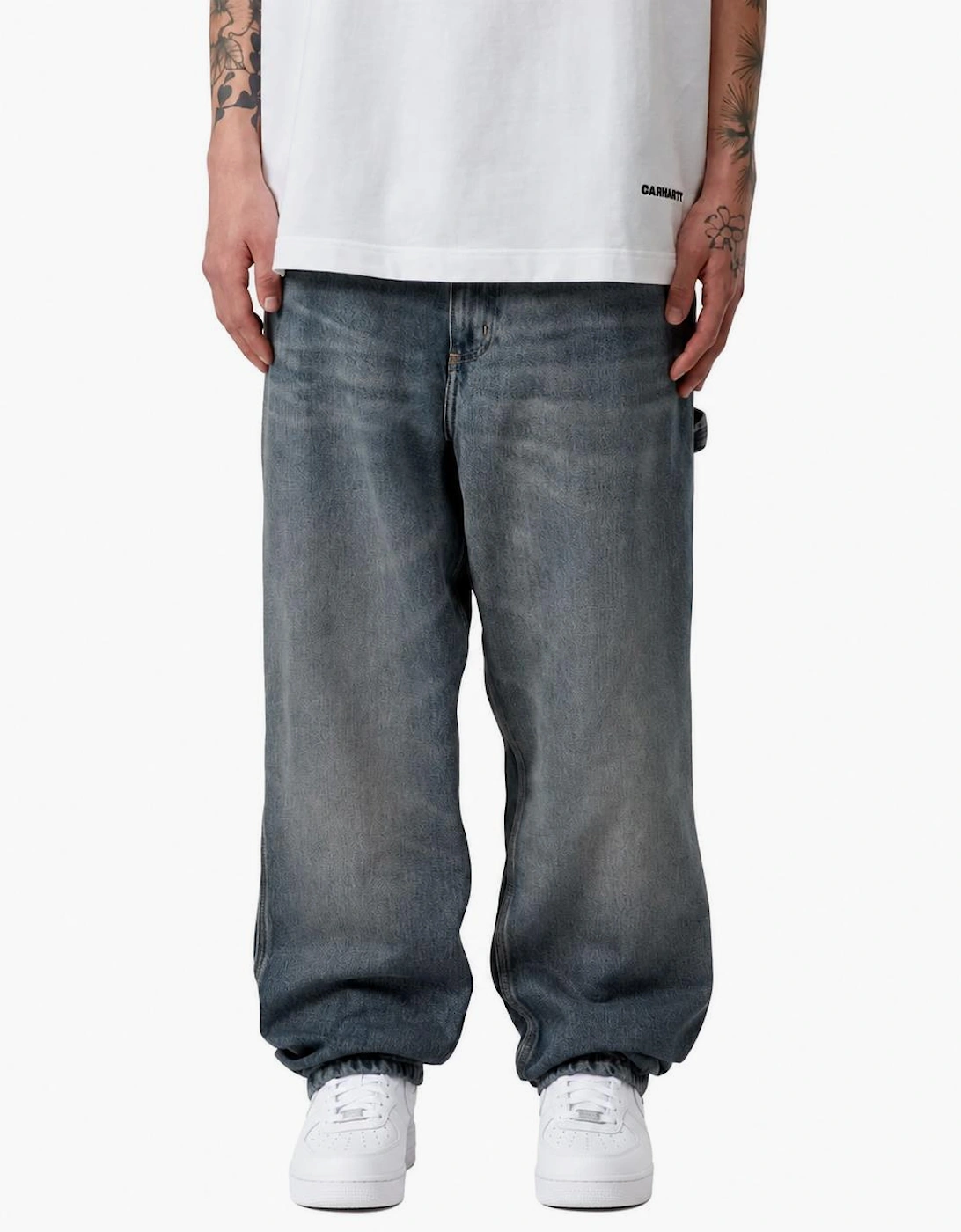 Carhartt WIP Denim Single Knee Pant Blue/Worn Used Washed