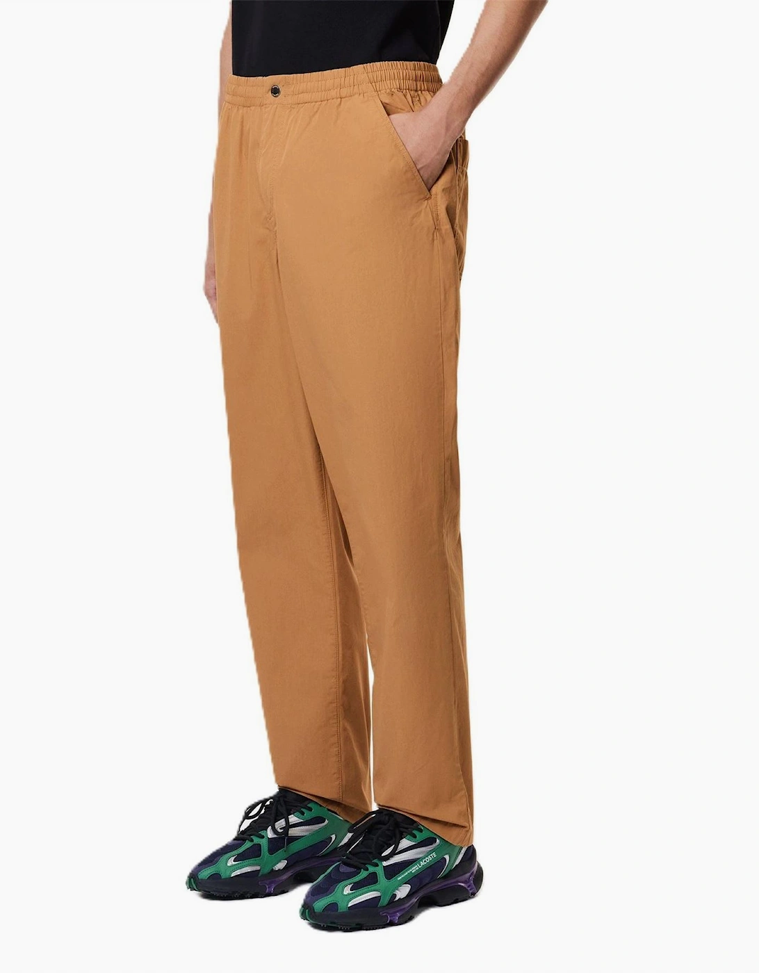 Solid Straight Track Pants