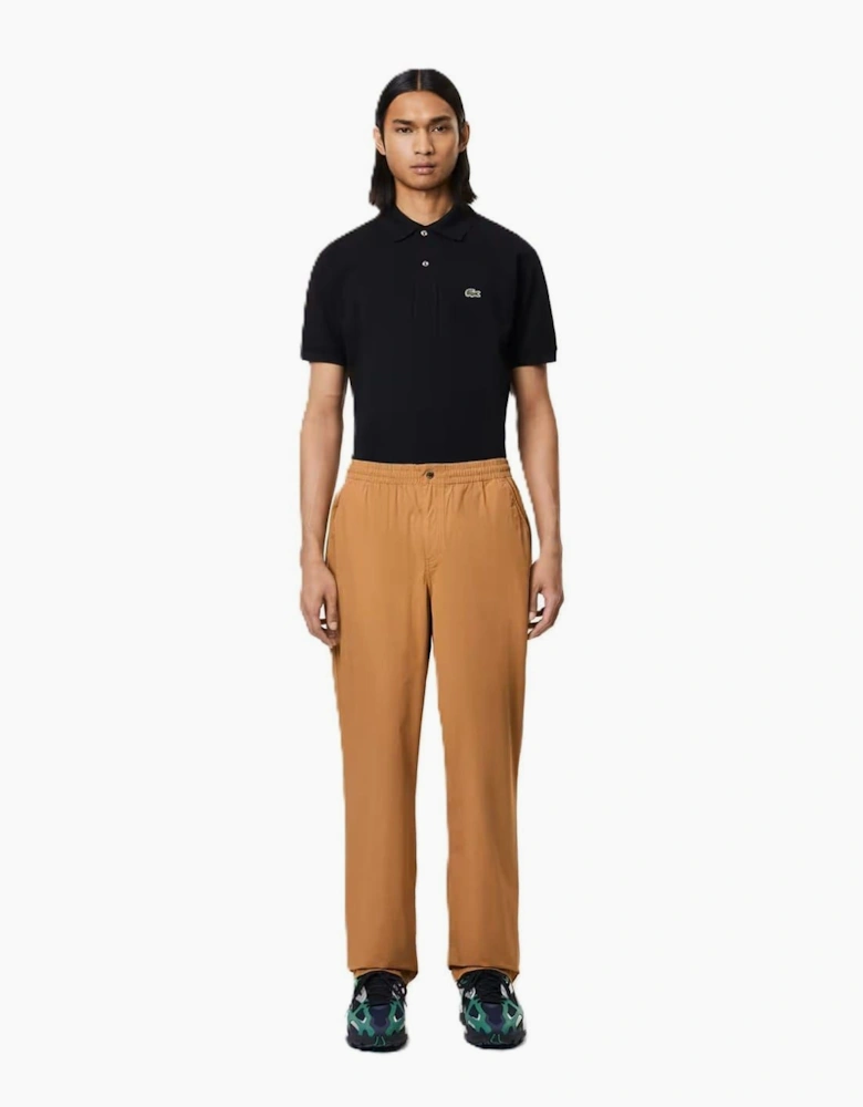 Solid Straight Track Pants